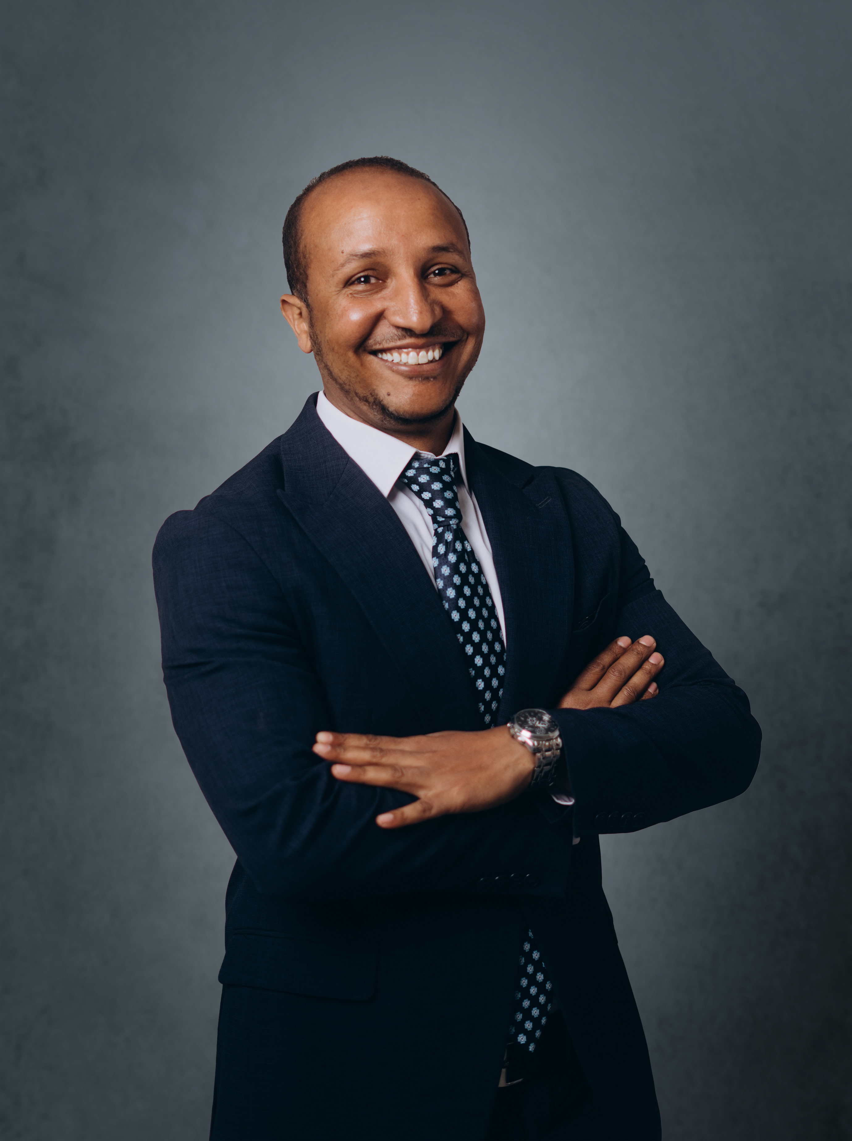Dawit Sernessa speaking at Connected Banking Summit Ethiopia